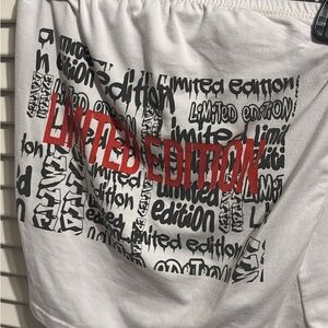 Rue21 Tube Top with Red and Black Text